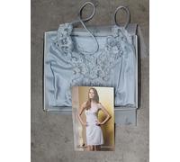 Sottoveste classica spalla larga scollo a V disegno in pizzo da donna Andra 84