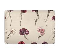 Sottoveste per letto riutilizzabile extra large con fiori di Dianthus, resistente all'acqua, lavabile in lavatrice, materasso da viaggio per bambini 132,1 cm di lunghezza x 86,4 cm di larghezza