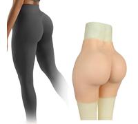 SoTUCR Mutande in Silicone Aperte Realistiche Fianchi Esaltatori Sollevatore di Glutei Traspirante Biancheria Intima Push-Up per Donne,Color 2,L