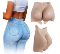 SoTUCR Mutande in Silicone Realistiche Fianchi Esaltatori Biancheria Intima Modellatrice per Glutei Mutandine Push-Up Imbottite per Crossdresser,Color 1,M