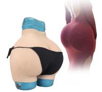 SoTUCR Mutandine Finte in Silicone con Fianchi Enormi,Mutandine Artificiali per Aumentare I Glutei,Slip Modellanti per Nascondere I Boxer per Travestiti,Color 3,Upgraded