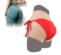 SoTUCR Mutandine in Silicone per Travestimento Sollevatore di Glutei Modellatore Corpo Mutandine Invisibili con Vagina Finta Biancheria Intima per Drag Queen,Color 1,Upgrades
