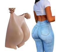 SoTUCR Mutandine in Silicone Realistico con Cavallo Aperto Imbottitura per Aumento del Sedere Modellante per Sollevamento dei Fianchi per Drag Queen,Color 1,S