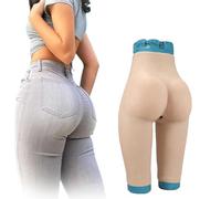 SoTUCR Simulazione Femminile di Silicone per Sollevare I Fianchi Mutandine A Mezza Lunghezza per Il Sedere Ingrossamento per Donne,Color 3,Upgraded