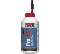 Soudal â€“ Pro 40P legno colla resistente al acqua bottiglia di 750 g â€“ BEIGE