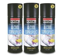 Soudal Alcool Isopropilico - 3 X Spray Detergente Igienizzante ml 400