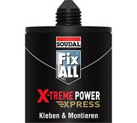 Soudal - Colla per montaggio Fix ALL X-treme Power nero, 415 g/290 ml