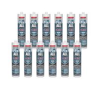 Soudal, Fix All Flexi, 12x290ml, Bianco, Multiuso e Altamente Flessibile, Resistente alle Muffe, Per Incollaggio e Sigillatura, Ideale per Interni ed Esterni