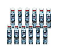 Soudal, Fix All Flexi, 12x290ml, Grigio, Multiuso e Altamente Flessibile, Resistente alle Muffe, Per Incollaggio e Sigillatura, Ideale per Interni ed Esterni