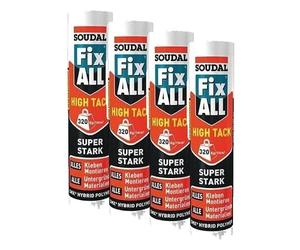 Soudal FIX ALL HIGH TACK Kleber 83118624 290 ml (Confezione da 4)