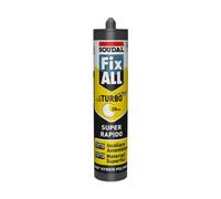 Soudal FIX ALL TURBO Adesivo sigillante super rapido resistente acqua bianco 290