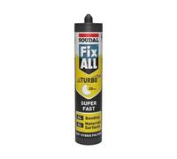 Soudal - Fix ALL Turbo White 290 ml Sigillante per incollaggio super veloce