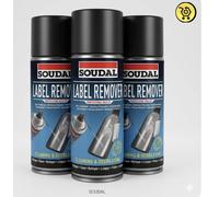 Soudal Label Remover - 3 X Spray Rimuovi Etichette Colle ml. 400