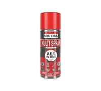 Soudal, Multi Spray, 400ml, Trasparente, Spray Universale Multiuso con 8 Funzioni, Per Metalli, Plastiche e Gomma, Ideale per Viti e Cerniere, Utilizzabile da Qualsiasi Angolazione