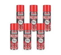 Soudal, Multi Spray, 6x400ml, Trasparente, Spray Universale Multiuso con 8 Funzioni, Per Metalli, Plastiche e Gomma, Ideale per Viti e Cerniere, Utilizzabile da Qualsiasi Angolazione