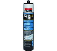 Soudal SILICONE ACETICO PER SANITARI ''SOUDASIL SAN'' ml. 280 - Bianco 12 PZ