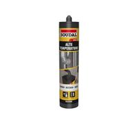 Soudal, Silicone Alte Temperature, 310ml, Rosso, Resistente a Oli e Carburanti, Per Sigillature a Caldo, Ideale per Componenti Metallici e Riscaldamenti