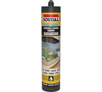 Soudal Silicone per acquario, trasparente, resistente ai raggi UV, 300 ml