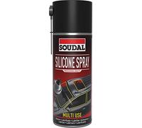 Soudal, Silicone Spray, 400ml, Trasparente, Lubrificante Protettivo ad Alte Temperature, Per Materie Plastiche e Gomme, Ideale per Guarnizioni e Porte Scorrevoli