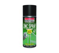 Soudal, Zinc Spray 98%, 400ml, Grigio Scuro, Protettivo Anti-Corrosione per Zinco e Acciaio, Ideale per Carrozzerie, Inferriate, Saldature e Recupero Superfici