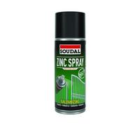 Soudal Zinco spray ad asciugatura rapida, antiruggine, anticorrosione, ferro, acciaio, metalli opaco/lucido, barattolo da 400 ml (opaco)