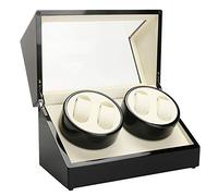 soudesileim Orologi automatici, 4 + 6 posizioni di memorizzazione, cacciavite orologi, motore in rame puro, rumore molto basso, rotazione bidirezionale, nero/bianco, Moderno