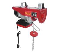 soudesileim Verricello elettrico da 250/800/1000 kg, con telecomando, 80 m, cavo singolo/doppia corda, lunghezza filo d'acciaio, 12 m, altezza di sollevamento 6 - 12 m, cavo elettrico da 220 V (250 kg