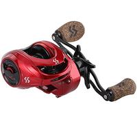 Sougayilang Baitcasting Mulinello da pesca 8: 1 rapporto di trasmissione con sistema frenante magnetico, 9 + 1 cuscinetto a sfera anticorrosione Baitcaster Roll-Link