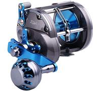 Sougayilang Bobina da pesca a vento a livello di acqua salata, mulinelli convenzionali per pesca in barca per pesca oceanica per cernia spigola salmone-SHA4000 per mano destra senza contatore di linea