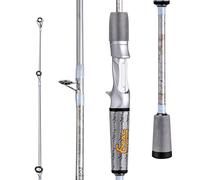 Sougayilang Canna da pesca, canna da pesca IM6 in grafite e canna da colata, due pezzi, manico in superpolimero per pesca alla spigola, casting, 1,8 m