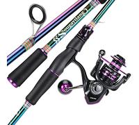 Sougayilang Canna da pesca e mulinello Combo, canna da pesca media con mulinello da filatura, combo da pesca in 2 pezzi, canna da spinning da 6 ' e mulinello da spinning ZSR2000