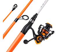 Sougayilang Canna da pesca e mulinello Combo, canna da pesca media con mulinello da spinning, combo Baitcaster, manico superpolimero, 1,8 m e SL1000