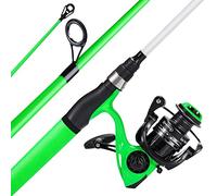 Sougayilang Canna da pesca e mulinello Combo, canna da pesca media con mulinello da spinning, combo Baitcaster, manico in superpolimero, 1,8 m e GT1000
