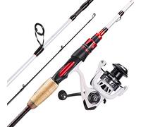 Sougayilang Canna da pesca e mulinello Combo, Spinning Combo, 1,8 m, Medium Heavy, 2 pezzi, 2000 Reel