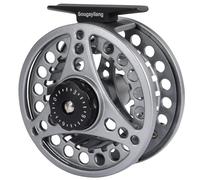 Sougayilang Mulinello da pesca a mosca, grande pergolato con corpo in alluminio pressofuso, mulinello da 5/6, 7/8, mulinelli essenziali per principianti - QS7/8