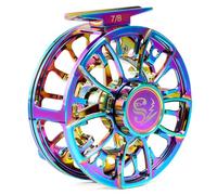 Sougayilang Mulinello da pesca a mosca ultraleggero anti-ossidazione, corpo in lega di alluminio lavorato a CNC e bobina, dimensioni 5/6,7/8-C7/8