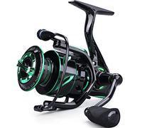 Sougayilang Mulinello da pesca leggero per acqua salata - 17,9 kg in fibra di carbonio, 12+1 BB ultra liscio tutto in alluminio per acqua salata o acqua dolce 4000