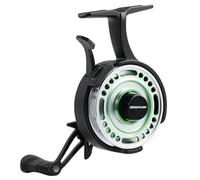 Sougayilang Mulinello in linea per pesca sul ghiaccio, bobina in alluminio lavorato a CNC con rapporto di trasmissione 2.8: 1 mulinello in linea, design innovativo della struttura, attrezzatura per il