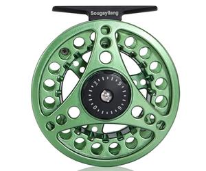 Sougayilang Mulinello per pesca a mosca, grande arbor con corpo in alluminio pressofuso, peso 5/6,7/8, ruote essenziali per principianti G5/6