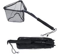 Sougayilang Rete da Pesca Landing Con Palo Telescopico Pieghevole, Nylon Resistente per Cattura o Rilascio di Pesce - BDJ75CM