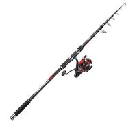 Sougayilang Set di canne da pesca e mulinello telescopico, 4,7:1, potente mulinello per pesca alla carpa, 3,6 m/3,9 m/4,2 m-36