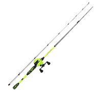 Sougayilang ZJJ Baitcaster - Set di canne e mulini, IM7, in grafite, 2 pezzi, con guide in acciaio inox, 7.2:1, freno magnetico Baitcaster, ruote per acqua salata, pesca d'acqua dolce 21R