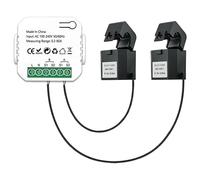 Souhgaue Tuya WiFi Smart Energy Meter Sistema Solare fotovoltaico Produzione di energia Consumo Misuratore di monitoraggio bidirezionale Monitor di energia con 2 CT, 500409315