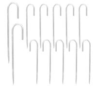 SOUJAP 12 picchetti in acciaio resistente da 30,5 cm, ganci a J in acciaio zincato, picchetti per cemento armato per tende da campeggio, tende, gazebo, spiaggia
