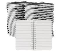 SOUJAP 60 Pcs 5 x 3 Inch Black Spiral Lined Notebooks, 60 Sheets/120 Pages, 60gsm, Small Lined Notepad for Home Office Work