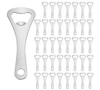 SOUJAP Apribottiglie a forma di corona piatta, color argento, 92 x 35 mm, confezione da 40, set per casa e pub