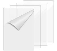 SOUJAP Confezione da 4 fogli in acrilico trasparente, formato A3, 420 x 297 x 3 mm, pannelli in plastica trasparente, pannelli in acrilico per decorazione domestica, esposizione, cornici, pittura
