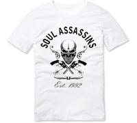 Soul Assassins Old School West Coast Hip Hop T Shirt White L