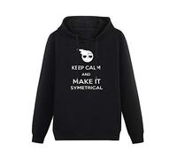 Soul Eater Anime Funny Logo Design Felpe con Cappuccio Manica Lunga Pullover Felpa con Cappuccio Loose, Nero, L