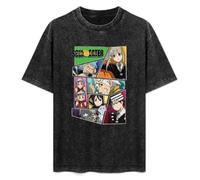 Soul Eater T Men Streetwear 100% Cotton Round Collar Fashion Round Collar Mens s Harajuku Tops T-Shirt Black XXL